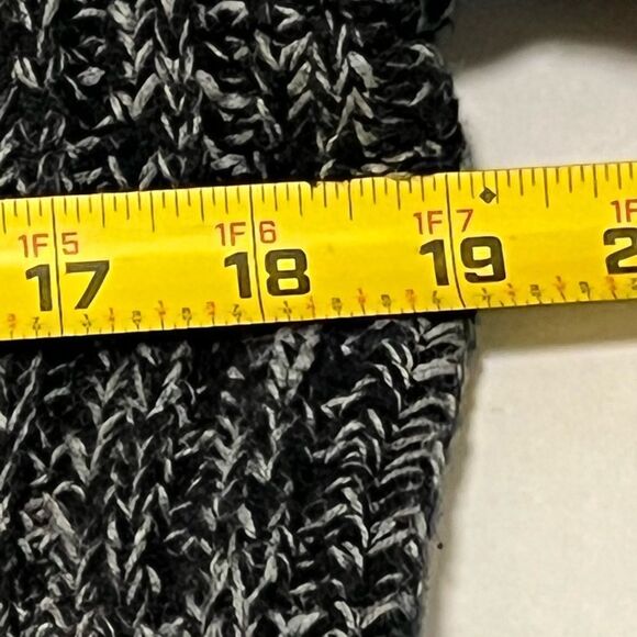 Express Heavyweight Full Zip Men Black Sweater Sz M - Picture 3 of 6